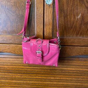 Nine West Hot Pink Crossbody Purse